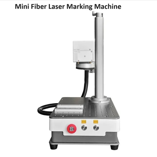 Mini Fiber Laser Marking Machine - Color: White