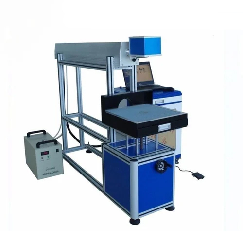 7000 Mm-S Co2 Galvo Laser Marking Machine - Color: Blue