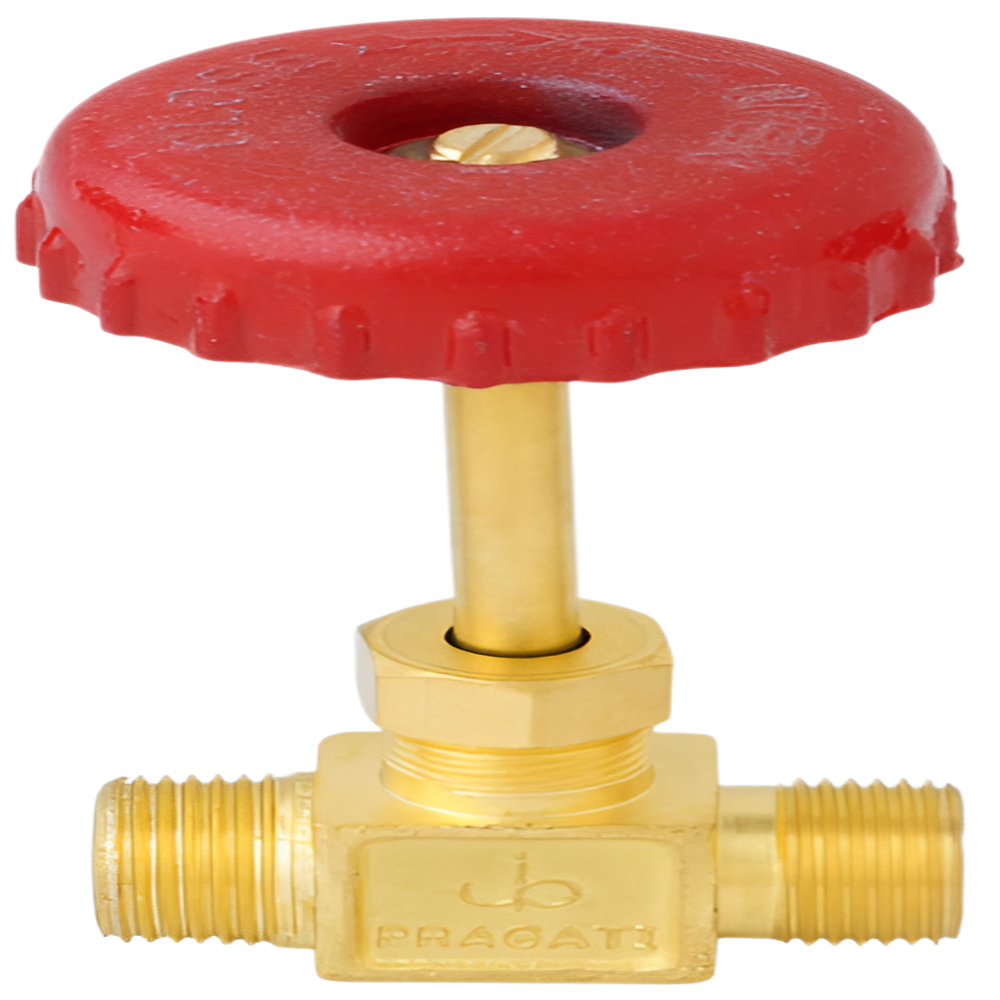 Brass Needle Control Valve - Color: Golden