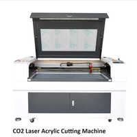 Co2 Laser Acrylic Cutting Machine - 900mm/s Cutting Speed, Air Cooling System, Automatic Operation, Sleek White Design, 1-year Warranty