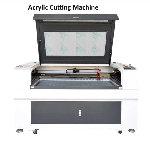 Automatic Acrylic Laser Cutting Machine - Color: White