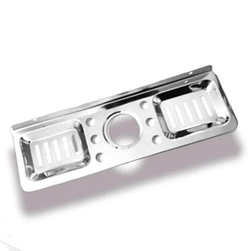 Ss Double Soap Dish - Color: Silver