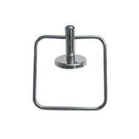 Ss Square Towel Ring - Stainless Steel, Various Sizes Available , Glossy Silver Finish With Contemporary Square Design