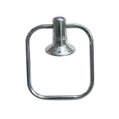 Square Ss Towel Ring - Color: Silver