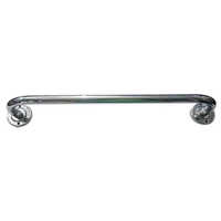 Stainless Steel Bathroom Towel Rod - Stainless Steel, Various Sizes, Silver Color, Glossy Finish | Micro-shaped Design For Modern Bathrooms