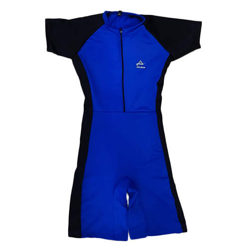 Kids Blue And Black Swimming Costume - Age Group: Children