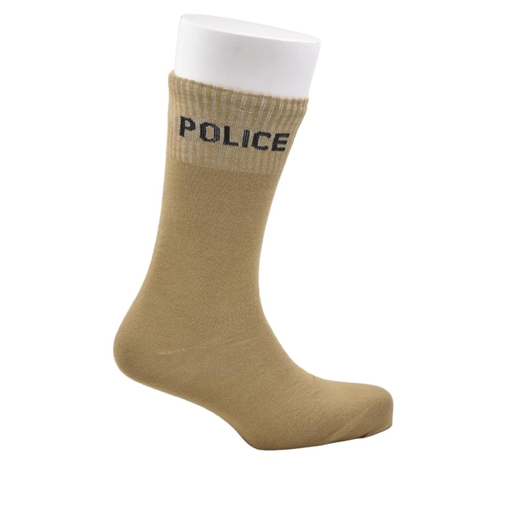 Police Mid Calf Length Socks - Pattern: Knitted