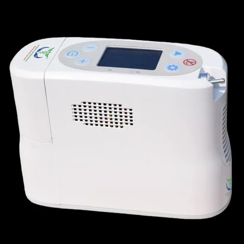 White Portable Oxygen Concentrator - Material: Plastic