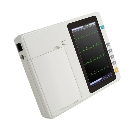 3 Channel Portable Ecg Machine - Color: White