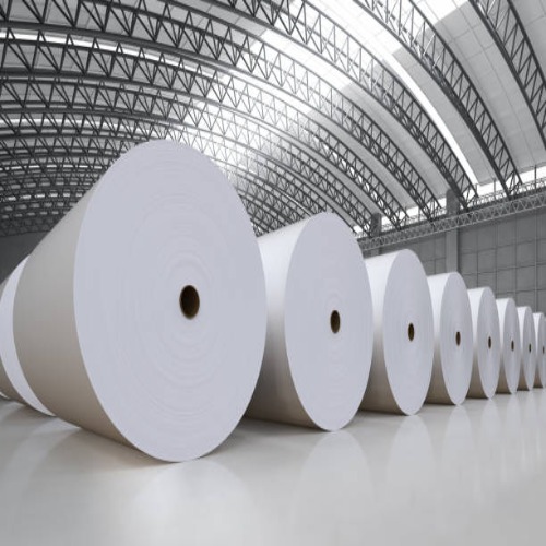Water based barrier coated reel for paper cups