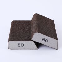 Sponge Sandpaper For Surface Preparation And Finishing - High-density Sponge, 9" X 11", Brown Color | Flexible, Water-resistant, Multi-purpose, High Abrasiveness
