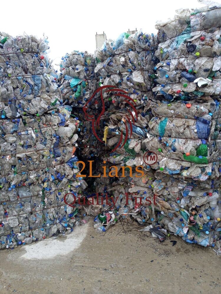 Pet Bottle On Bales - 150 Tons, Mixed Color Pet Material For Recycling