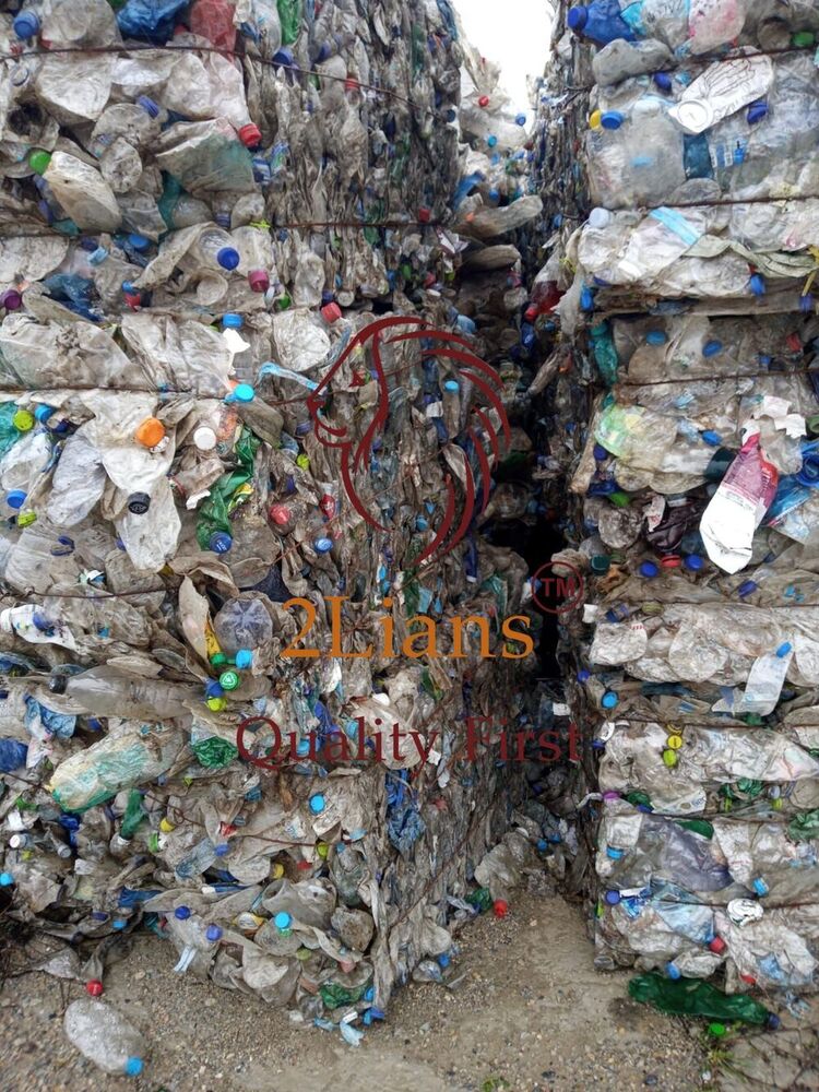 Pet Bottle On Bales - 150 Tons, Mixed Color Pet Material For Recycling