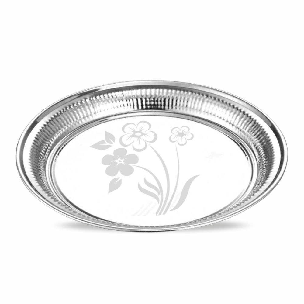 Dinner Thali - Color: Silver