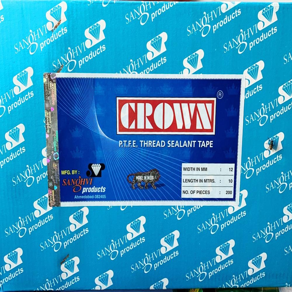 Crown P.T.F.E. Teflon Tape 12mm X 10Mtr