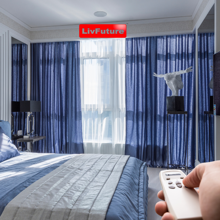 Automatic Curtain Motor - Color: White