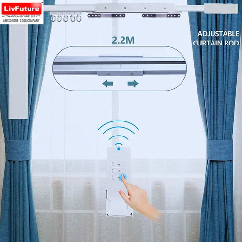 Automatic Electric Curtain - Color: White