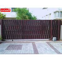 Automatic Gate System - Grey Color | Remote Control, Adjustable Auto Closing Delay, Wireless Keypad, Ups Operable, Manual Opening Option