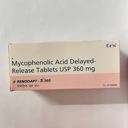 360Mg Mycophenolic Acid Delayed Release Tablets Usp - Drug Type: General Medicines