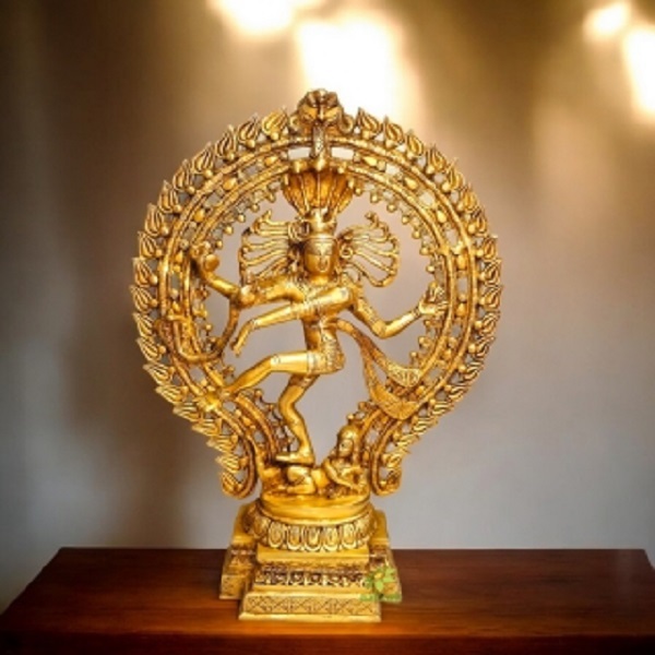 22 inch Brass Dancing Shiva Nataraja Statue Aakrati Nataraj Idol