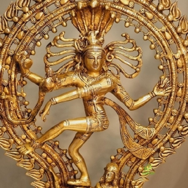 Brass Natraj Statue - 22 Inch Height 17 Inch Length | Antique Golden Finish Handmade Decorative Showpiece For Home And Office Perfect Gift For All Occasions