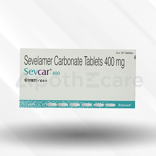 400Mg Sevelamer Carbonate Tablets - Drug Type: General Medicines