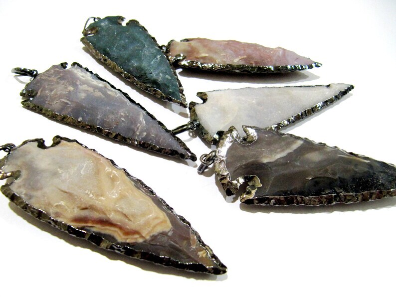 2 pieces Natural Jasper Black Oxidized Electroplated Edge Single Loop