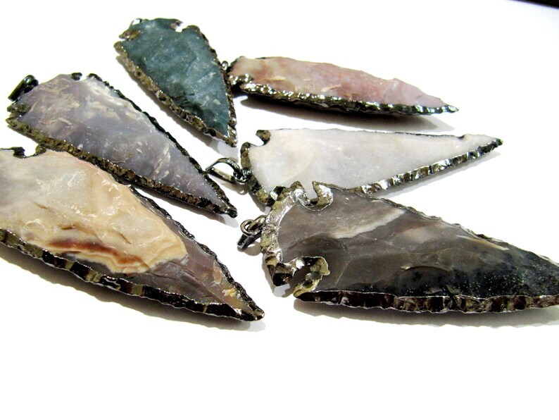 2 pieces Natural Jasper Black Oxidized Electroplated Edge Single Loop