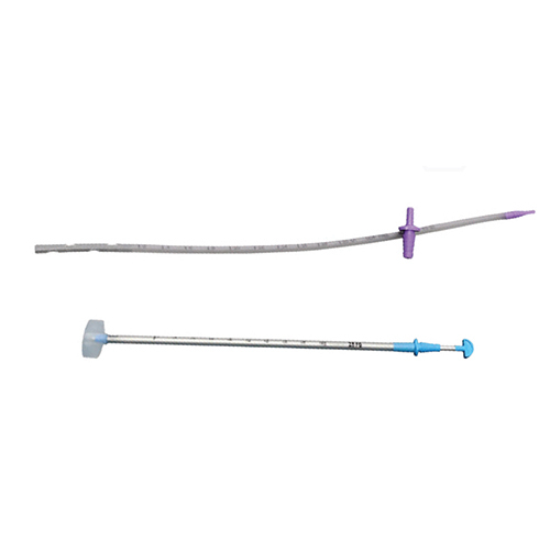 Thoracic Drainage Catheter Angled Straight With Trocar