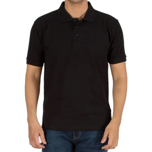 Mens Black Corporate T Shirt