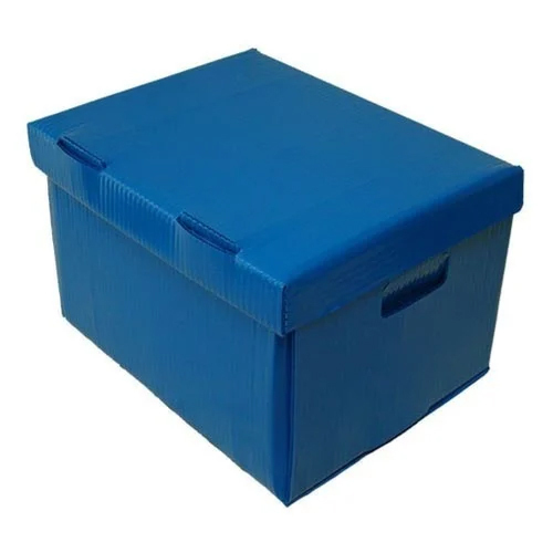 Pp Corrugated Packaging Box - Color: Blue