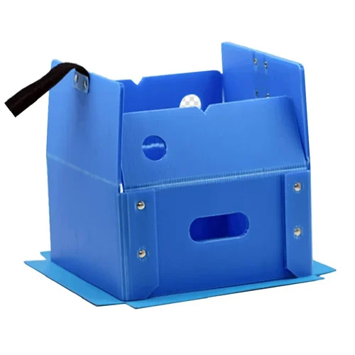 Folding Pp Box - Color: Blue