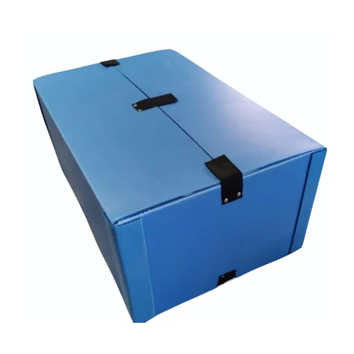 Rectangular Blue Pp Packaging Box - Feature: Heat Resistant