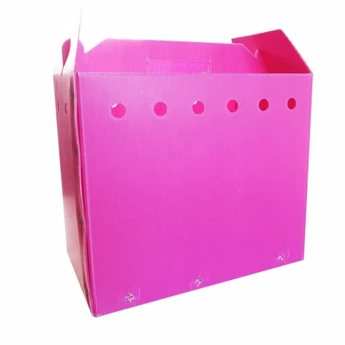 Pink Pp Corrugated Box - Material: Polypropylene