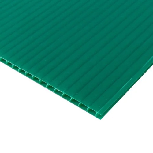 Polypropylene Corrugated Sheet - Color: Green