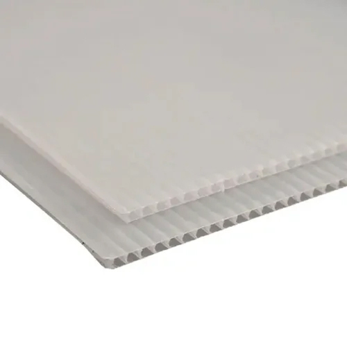 6Mm Plastic Corrugated Sheet - Color: White