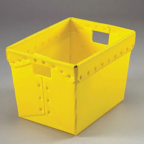 Corrugated Plastic Box - Color: Yellow