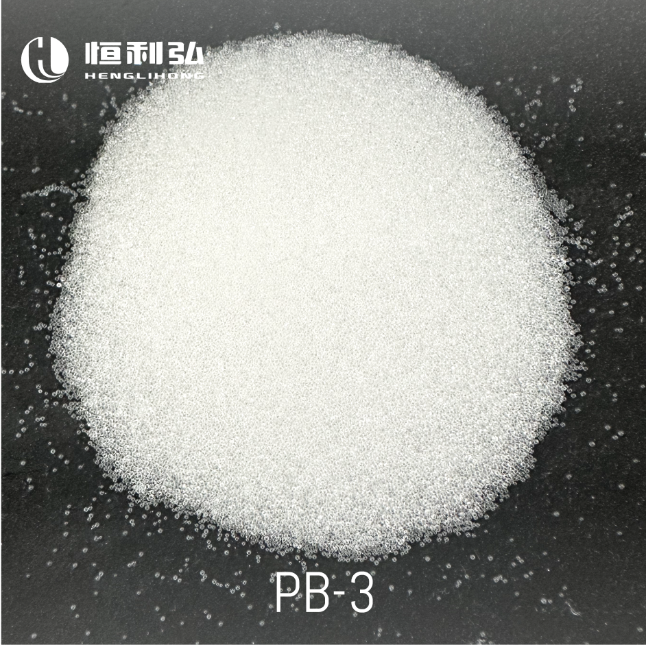 Pb Spherical Plastic Deburring Media - Color: Transparent White