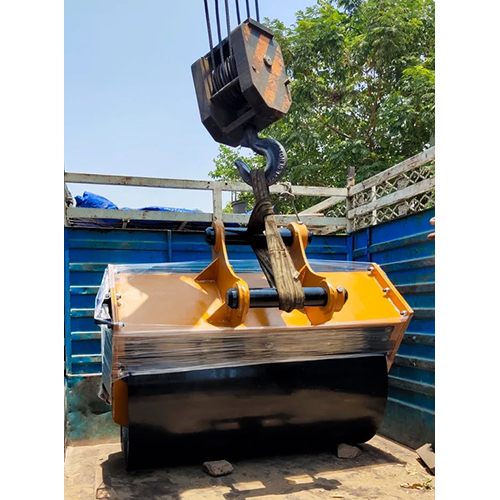 Slope Roller For Excavator - Color: Yellow