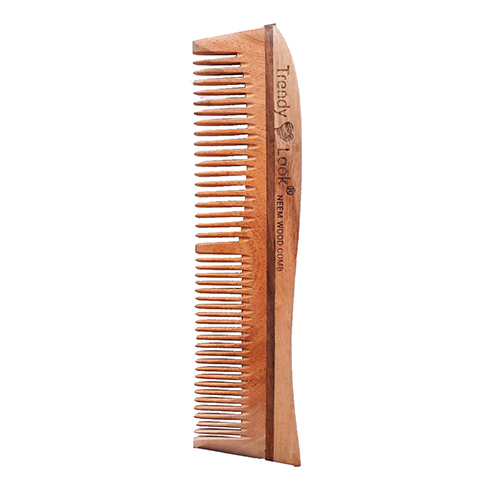 Bina Neem Wood Hair Comb - Color: Different Available