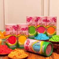 80g Shree Herbal Gulal Composite Can - Color: Pink