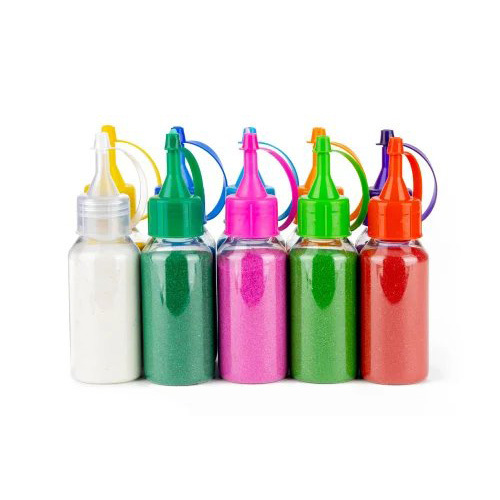 100G Rangoli Color Nozzle Bottle - Color: White