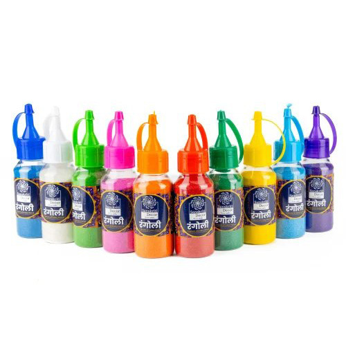 100G Rangoli Colour Squeeze Bottles - Occasion: Holi Festival Celebrations