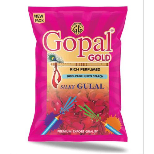 Gopal Gold Silky Gulal - Color: Pink