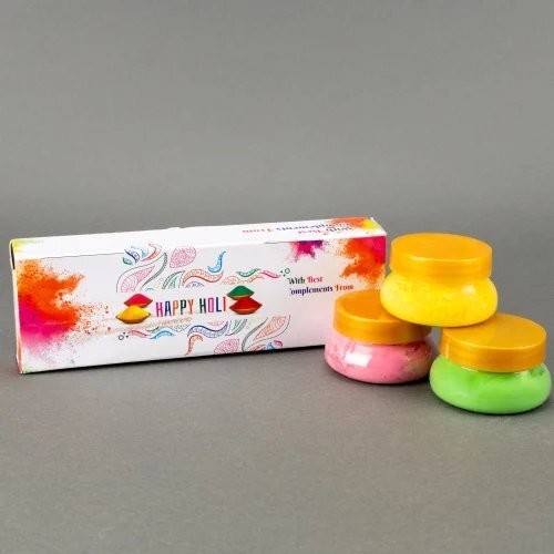 3X25G Shree Herbal Holi Color Gift Pack - Color: Multicolor