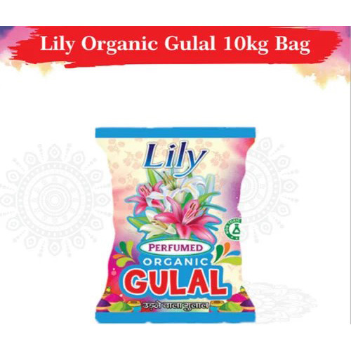 10 Kg Lily Organic Gulal - Color: Pink