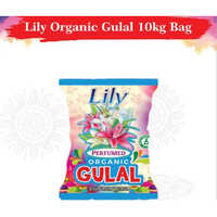10 Kg Lily Organic Gulal - 10 Kg Size, Pink Color | Organic Powder For Holi Festival Celebrations, Solid Color Pattern, Festive Touch