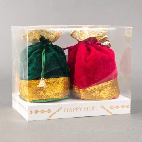 Herbal Gulal Gift Pack - Occasion: Holi Festival Celebrations