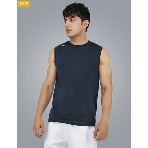 Sleeveless Training Tee w Back Mesh - Men