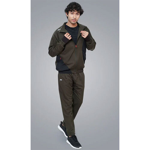 Fitness Stretch Twill Track Suit - Men - Color: Olive